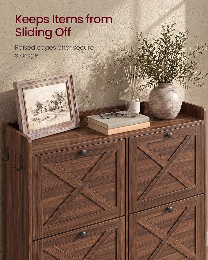 VASAGLE Shoe Storage Cabinet Organizer - Image 6