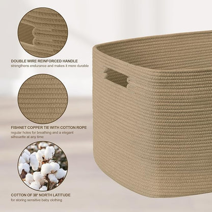 60L Small Wicker Laundry Basket - Image 6