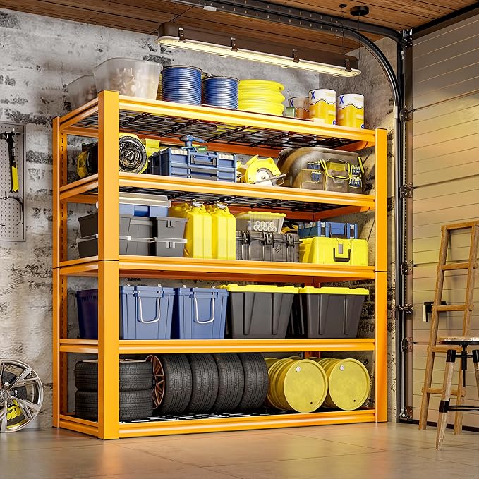 REIBII Storage Shelves, Heavy Duty Metal Shelving 2000LBS, Metal Shelves 5 Tier - Image 5