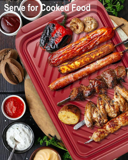 KAQAHIDO Grilling Prep and Serve Trays, BBQ Platter - Image 5
