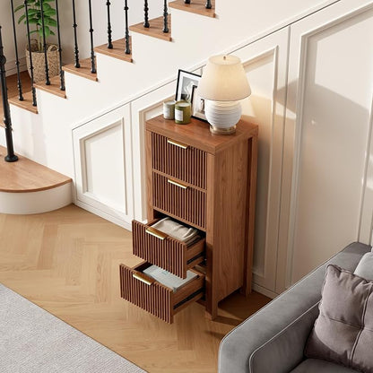 4-Drawer Modern Solid Wood Dresser - Image 4