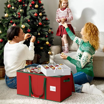 Simple Houseware 128 Christmas Ornament Storage Box - Image 8