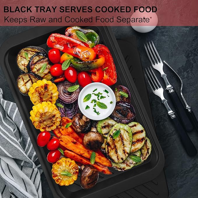 Deep Grill Carry System with Lids, Cutting Board, Gift Ready BBQ Carry Tray - Image 4