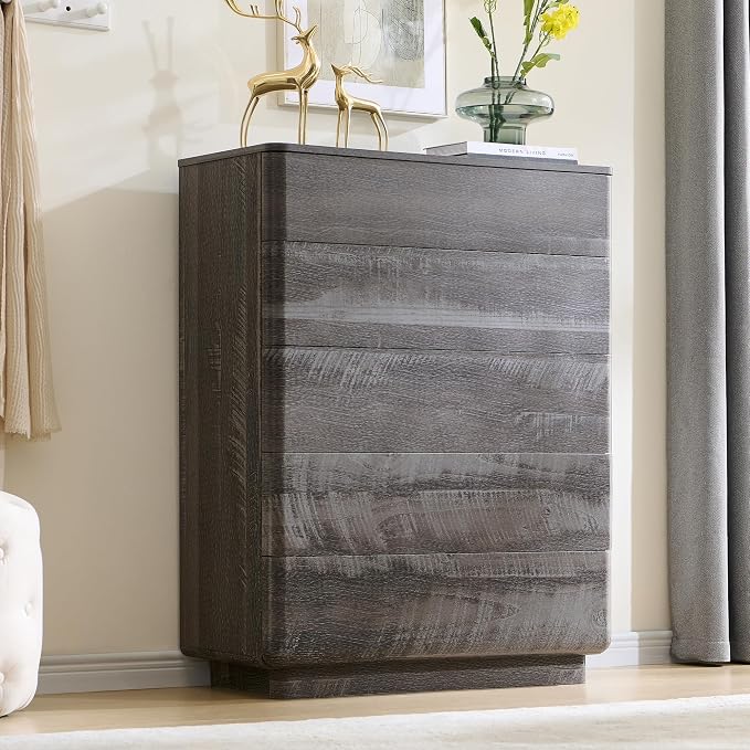 ACCOHOHO Modern 5 Drawer Dresser - Image 6
