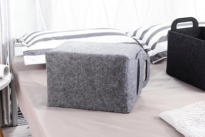 Minoisome Storage Basket Felt Storage Bin Collapsible& Convenient Box Organizer - Image 3