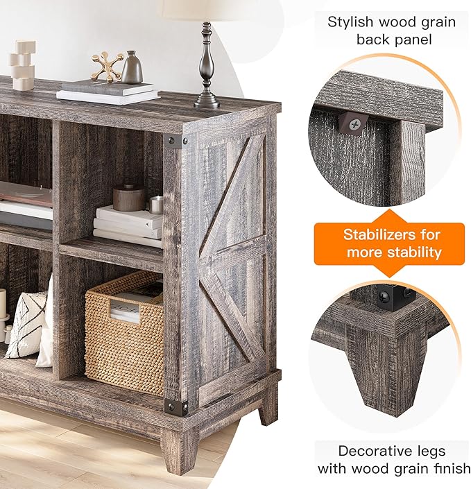 EnHomee 6 Cube Storage Organizer Bookshelf, Wood Cube Shelf Bookcase - Image 4