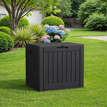Flamaker Resin Deck Box 40 Gallon Waterproof Outdoor Storage Box | Indoor - Image 7