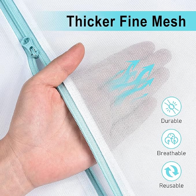 OTraki Mesh Washing Bags for Laundry 16x20 Inch Medium Mesh Bag Laundry Washer - Image 5