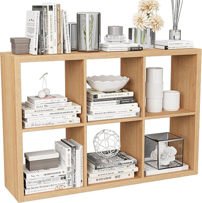 Cube Storage Organizer Bookcase, Decorative 11 inch Open Back Cubical Shelf by VDNEND
