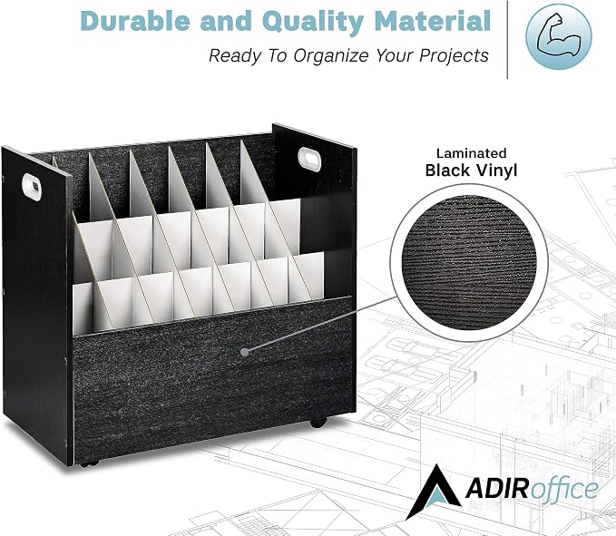 AdirOffice Adir Blue Print Storage Organizer - Image 5