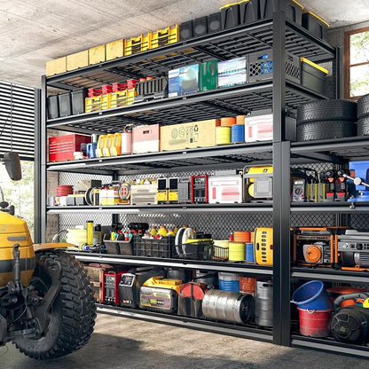 REIBII 60" W Garage Shelving, 3000LBS Storage Shelves, 6 Tier Heavy Duty - Image 9