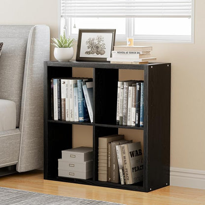 Cube Storage Organizer Bookcase, Decorative 11 inch Open Back Cubical Shelf - Image 2