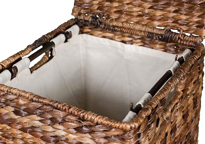 BIRDROCK HOME Seagrass Square Laundry Hamper - Image 3