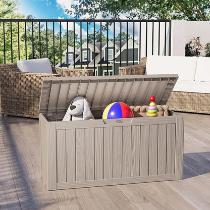 Outdoor Storage Box, Resin Deck Boxes Indoor and outdoor, Waterproof Storage by NBYSGO