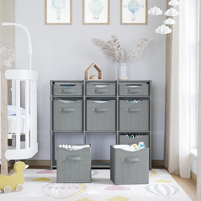 9 Cube Closet Organizers, Includes All Storage Cube Bins, Baby Closet Bedroom - Image 6
