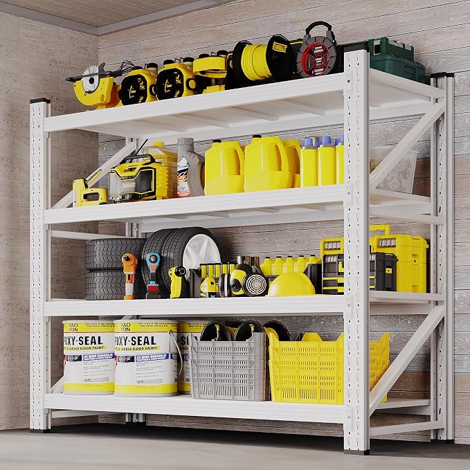 BYNSOE 48" W Storage Shelves 3000lbs Garage Metal Shelving Heavy Duty Garage by BYNSOE