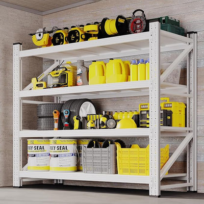 BYNSOE 48" W Storage Shelves 3000lbs Garage Metal Shelving Heavy Duty Garage by BYNSOE