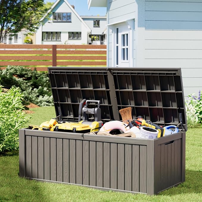 NUNU LAB 220 Gallon Outdoor Storage Box Waterproof, Outside Package Delivery - Image 8