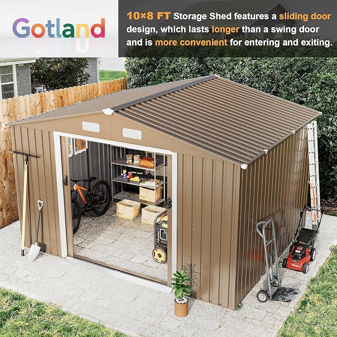 Gotland 10FT x 8FT Sheds & Outdoor Storage, Storage Shed - Image 6