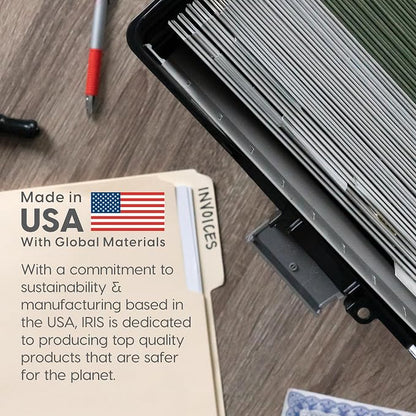 IRIS USA Slim Portable File Box Organizer - Image 3