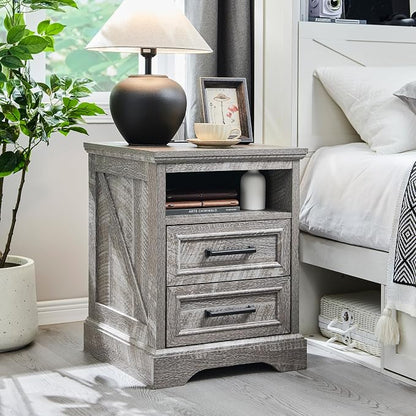 ACCOHOHO 18" Farmhouse Nightstand by ACCOHOHO