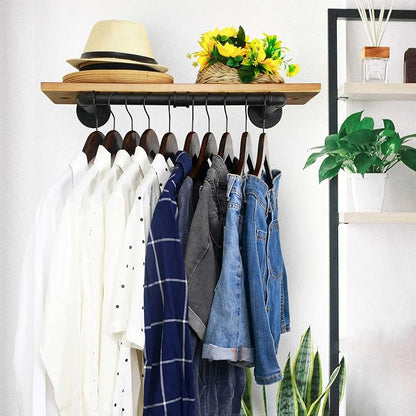 WEBI Clothing Rack Wall Mount, Heavy Duty Iron Garment Rack Bar, Retail Display - Image 5
