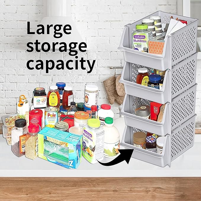 TidyFriend Stackable Storage Bins - Image 2
