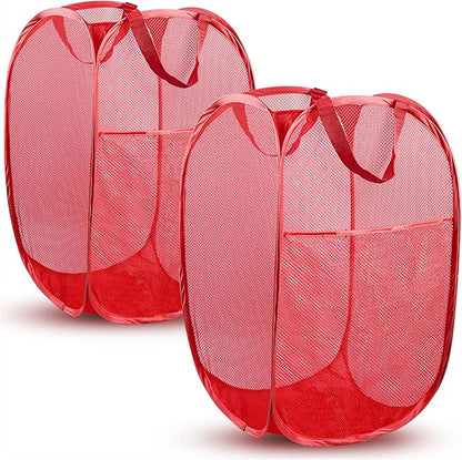 DUCOO Pop Up Laundry Hamper, 70L Collapsible Mesh Laundry Basket by Unknown
