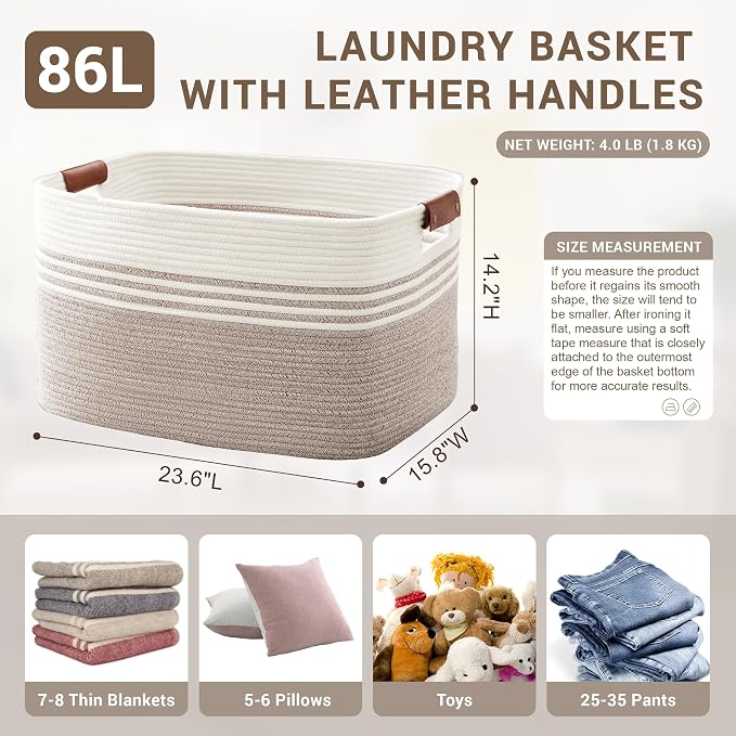 86L Extra Large Laundry Basket - Image 2