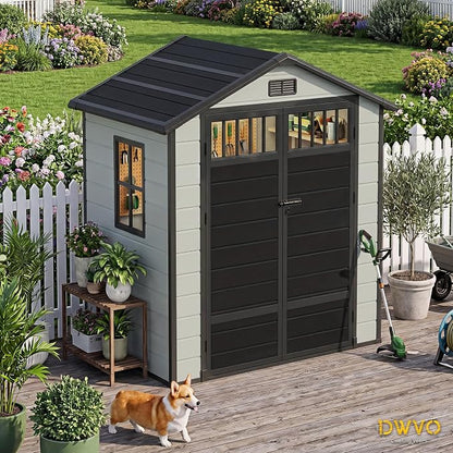 DWVO 6x4.4 FT Outdoor Storage Shed - Image 9