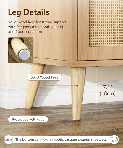Keehusux Rattan Storage Cabinet - Image 7