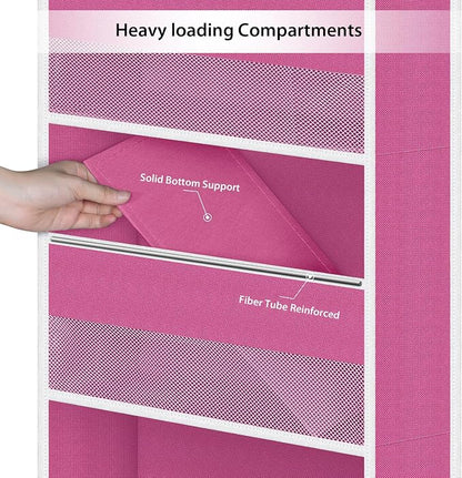 Univivi 6-Shelf Over Door Hanging Organizer Fabric Baby Door Storage - Image 5