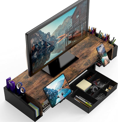 Simple Houseware Desk Dual Monitor Stand Riser - Image 2