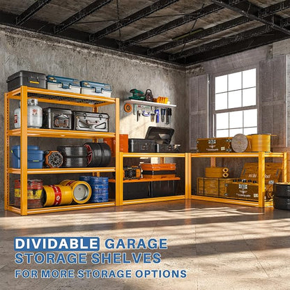 REIBII 40" W Yellow Garage Shelving - Image 4