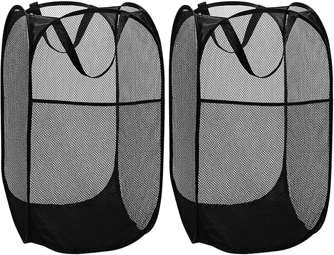 BATTOO Deluxe Strong Mesh Pop up Laundry Hamper Basket by BATTOO