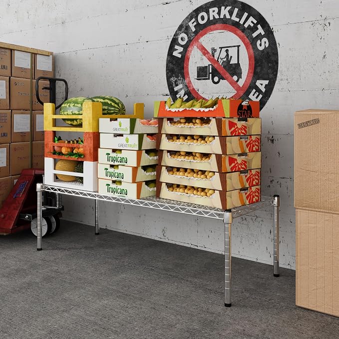 18" Deep x 48" Wide x 14" Height Wire Shelving Kit | 1-Tier | NSF Commercial - Image 5