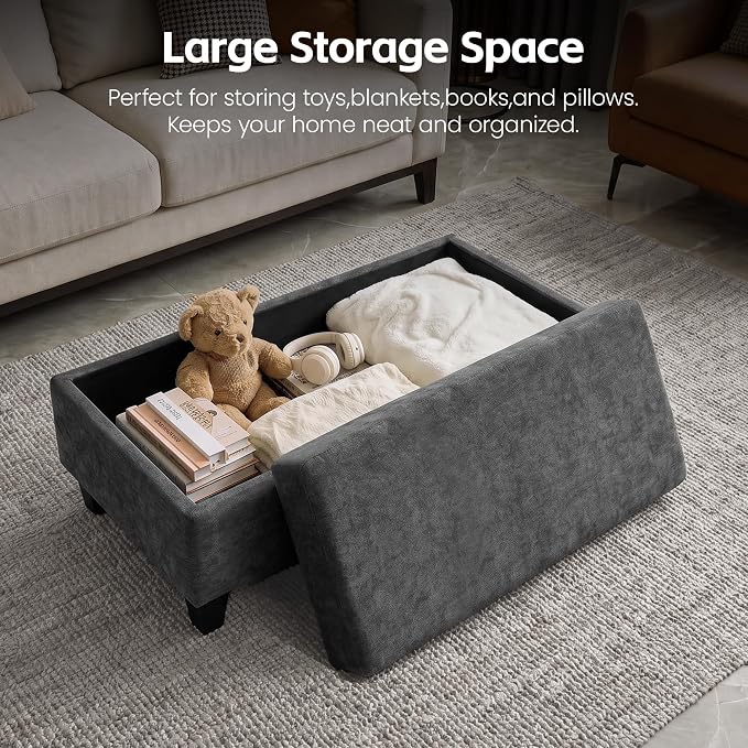 GENTEACO 45" Storage Ottoman Bench - Image 3