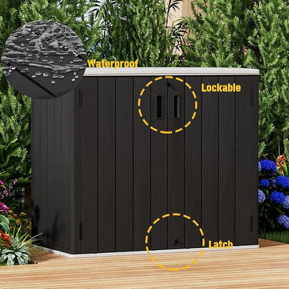 Large Outdoor Storage Box, Resin Sheds&Outdoor Storage Waterproof/Lockable - Image 6