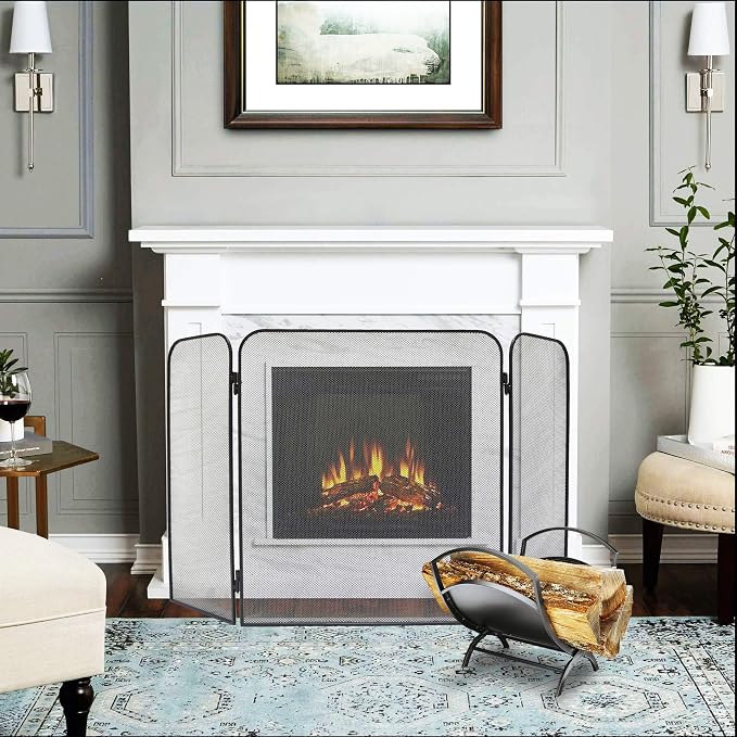 Fireplace Log Holder Folding Firewood Rack Indoor, Outdoor Firewood Rack - Image 9