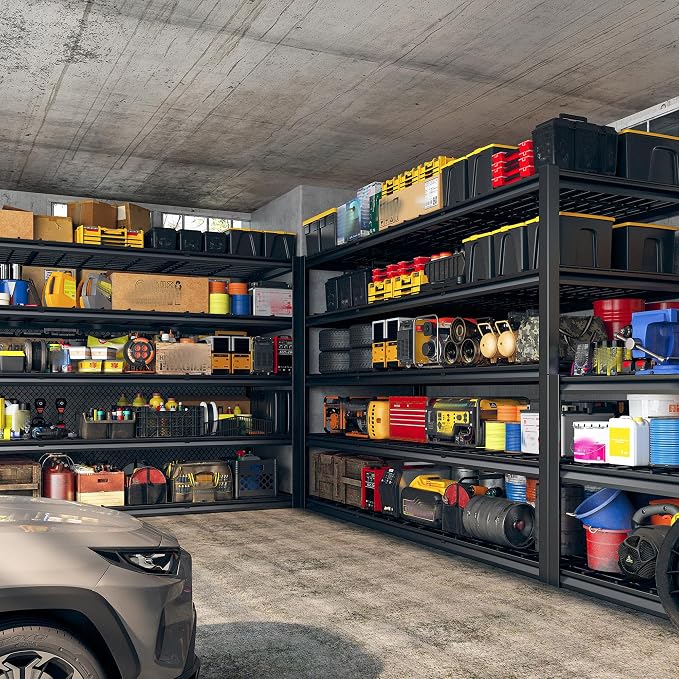 REIBII 60" W Garage Shelving Heavy Duty Metal Shelving 3000LBS Storage Shelves - Image 2