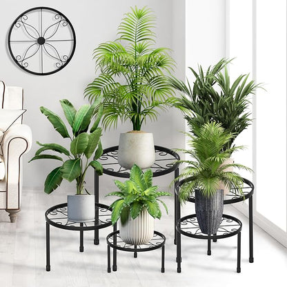CADANI 5 Pack Metal Plant Stands by CADAINPlantStandOutdoor