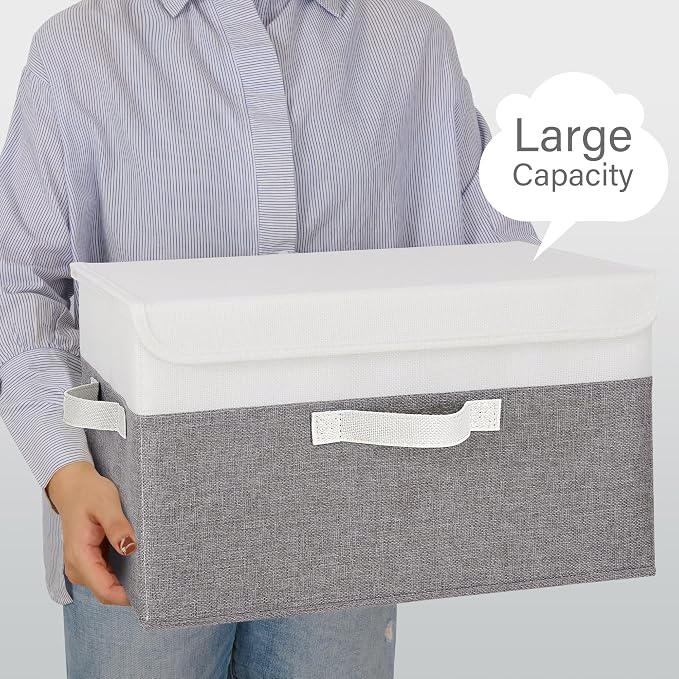 GRANNY SAYS Fabric Storage Boxes, Keepsake Box, Large Storage Bins - Image 7
