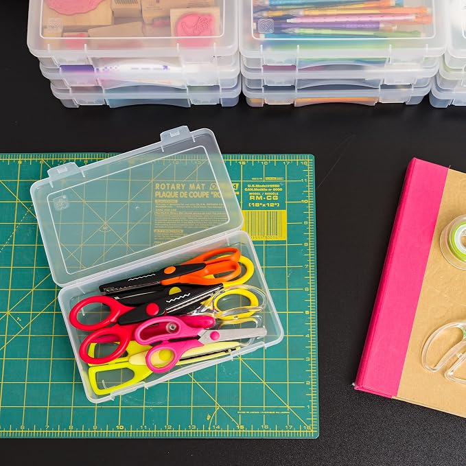 IRIS USA Pencil Case Boxes, |Made in USA|, Plastic Bead Organizing Containers - Image 6