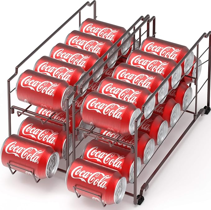 Simple Houseware Stackable Beverage Soda Can Dispenser Organizer Rack, Bronze by SimpleHouseware