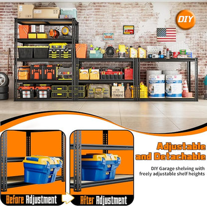 2050LBS Storage Shelves Heavy Duty 5 Tier Garage Storage Shelving, Adjustable - Image 6