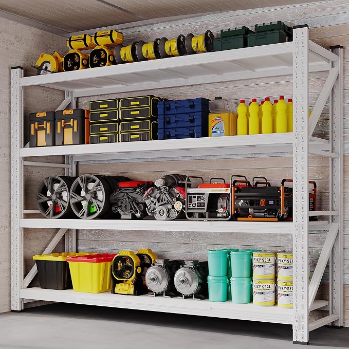 BYNSOE 78.8" W Storage Shelves 7000lbs Garage Metal Shelving Heavy Duty Garage by BYNSOE