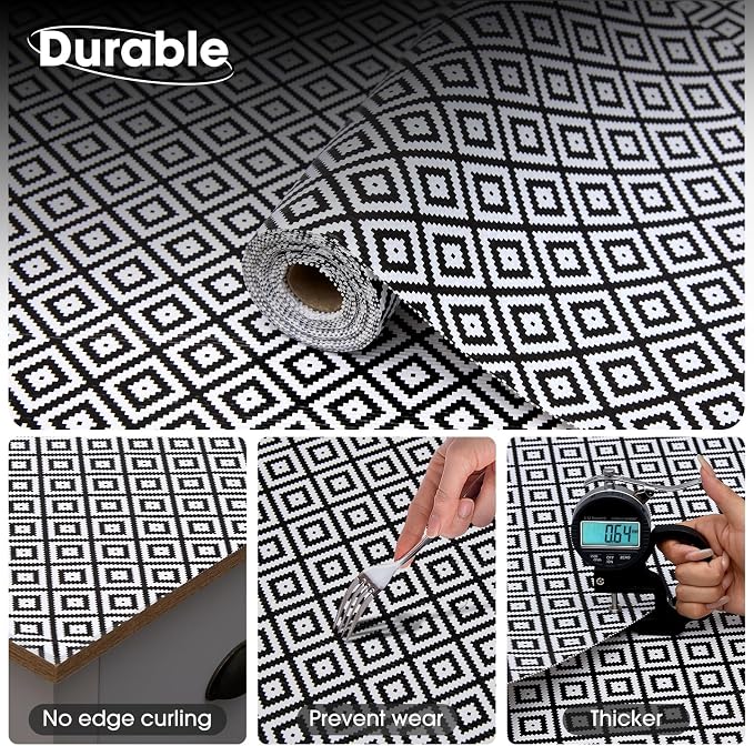 Drawer and Shelf Liner, Non-Slip Kitchen Cabinet Liners Non-Adhesive Thick - Image 5