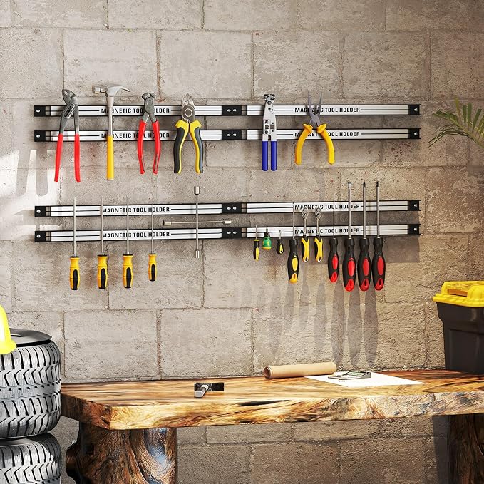 18" Magnetic Tool Holder Strip, 6 Pack Magnet Bar - Image 2