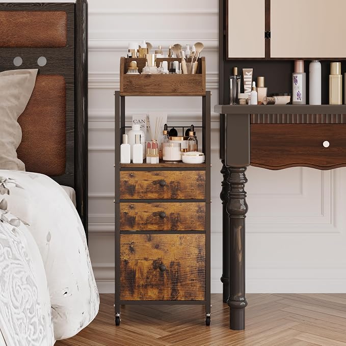Makeup Organizer Cart with Drawers, Make up Organizers - Image 6