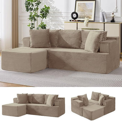 Korser Boneless Couches for Living Room, Cloud Couch Sectional by KORSER